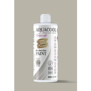 Trend Akrilik Hobi Boya 500 ml Su Bazlı Hibrit Dönüşüm Boyası Ral 7044 Ipek Gri