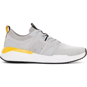 Zero Erkek Gri Bağcıklı Kalın Tabanlı Kumaş Sneaker 24SFD69536F