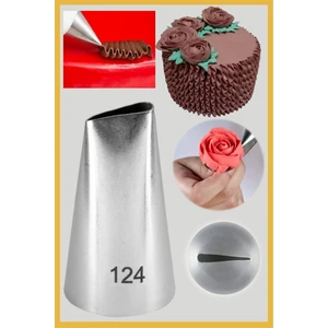 Paslanmaz Çelik Krema Sıkma Torbası Ucu (Şanti Torbası Ucu, Gül Duy) 1 Adet + 4 Adet Şanti Torbası