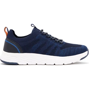 Zero Erkek Lacivert Bağcıklı Kalın Tabanlı Kumaş Sneaker 24SFD69546F
