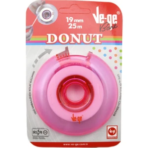 Vege Donut Soft Görünmez Bant 19X25 M Bant Kesme Makineli Pembe