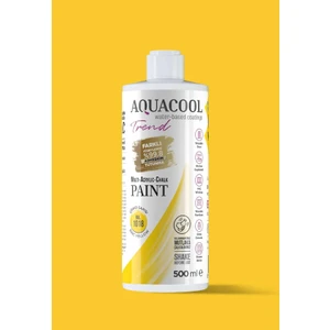 Trend Akrilik Hobi Boya 500 ml Su Bazlı Hibrit Dönüşüm Boyası Ral 1018 Çinko Sarısı