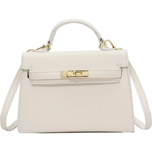 Kadın Çantaları Basit Moda Kilit Kolu Omuz Crossbody Çanta Birkin Çanta Kelly Çanta (Yurt Dışından)