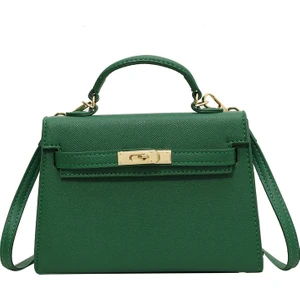 Kadın Çantaları Basit Moda Kilit Kolu Omuz Crossbody Çanta Birkin Çanta Kelly Çanta (Yurt Dışından)