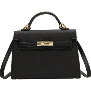 Kadın Çantaları Basit Moda Kilit Kolu Omuz Crossbody Çanta Birkin Çanta Kelly Çanta (Yurt Dışından)