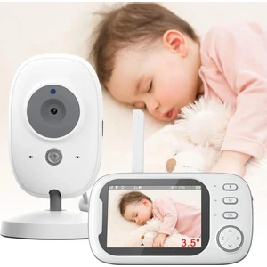 LCD Ekranlı Gece Görüşlü Bebek Monitörü - Bebek Izleme Kamerası Oda Sıcaklığı Kontrollü Kablosuz Ip
