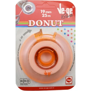 Vege Donut Soft Görünmez Bant 19X25 M Bant Kesme Makineli Turuncu