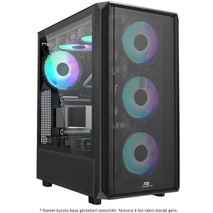 Powerboost 850W 80+ Bronze PB-P3602BB Gamıng Mıd-Tower Pc Kasası