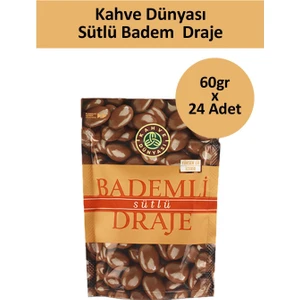 Kahve Dünyası Sütlü Badem Draje 60 gr x 24 Adet