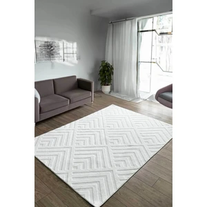 Decomia Home Julia Iskandinav Dokuma Bukleli Premium Puffy Beyaz Peluş Halı Salon Halısı Mutfak Halısı Yolluk