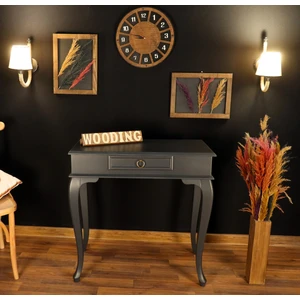 Mobilya 80 cm Çekmeceli Masif Antrasit Dresuar