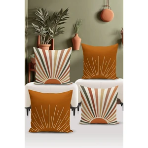 Bertille Home Minimalist Serisi Çift Tarafı Dijital Baskılı  4'lü Kırlent Kılıfı Seti  (Minimalist Cover Set)