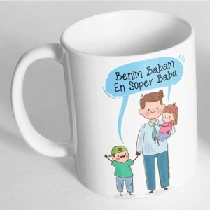 Benim Babam En Süper Baba Baskılı Kupa Bardak