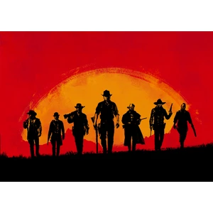 512 Art Design Red Dead Redemption 30X42 cm Çerçevesiz Poster
