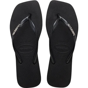 Hav. Square Logo Metallıc Black/sılver 41/42 Kadin Siyah Terlik 4148257-2976
