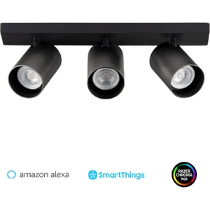 Akıllı Spot Işığı (Renkli)-Siyah-3'lü