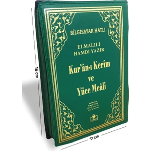 Merve Yayınları Kuranı Kerim ve Yüce Meali Bilgisayar Hatlı Çanta Boy Fermuarlı