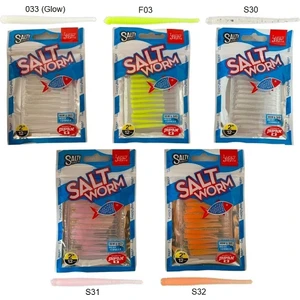 Lucky John Salt Worm 4.1cm Lrf Silikonu 12'li Paket