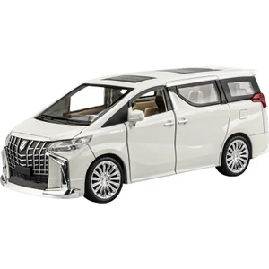 1:24 Toyota Alpha Ticari Araç Alaşım Araba Modeli Ses ve Işık Versiyonu Araba Modeli Simülasyon Metal Oyuncak Araba (Yurt Dışından)