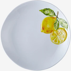 Chiara Alessi Capri Beyaz Melamin Yemek Tabağı 28 cm