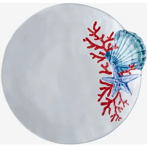 Chiara Alessi Coral Beyaz Melamin Yemek Tabağı 28 cm