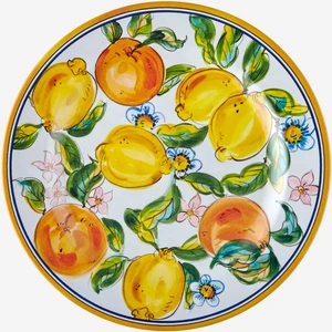 Chiara Alessi Capri Beyaz Melamin Yemek Tabağı 28 cm