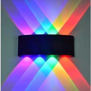 Full Reyon Otel, Cafe, Bar, Disko Aplik, 4 Işık Renkli Dekoratif LED Aplik, 8 Watt Modern Tasarım LED Armatür