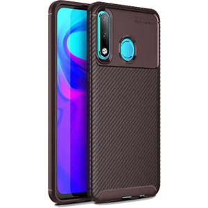 Huawei P30 Lite Kılıf Karbon Koruyucu Yumuşak Silikon Nero Kapak