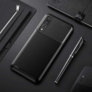 Huawei P20 Pro Kılıf Karbon Koruyucu Yumuşak Silikon Nero Kapak