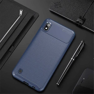 Samsung Galaxy A10 Kılıf Karbon Koruyucu Yumuşak Silikon Nero Kapak