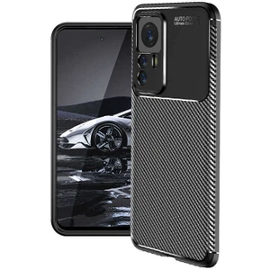 Xiaomi Mi 12T Pro Kılıf Karbon Koruyucu Yumuşak Silikon Nero Kapak