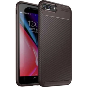 Apple iPhone 8 Plus Kılıf Karbon Koruyucu Yumuşak Silikon Nero Kapak