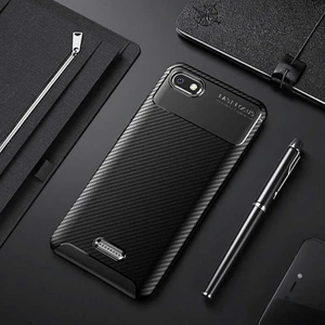 Xiaomi Redmi 6A Kılıf Karbon Koruyucu Yumuşak Silikon Nero Kapak