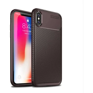 Apple iPhone Xs 5.8 Kılıf Karbon Koruyucu Yumuşak Silikon Nero Kapak