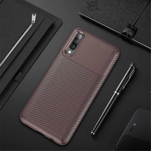 Samsung Galaxy A70 Kılıf Karbon Koruyucu Yumuşak Silikon Nero Kapak