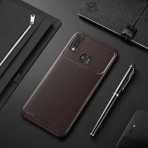 Huawei Honor Play Kılıf Karbon Koruyucu Yumuşak Silikon Nero Kapak