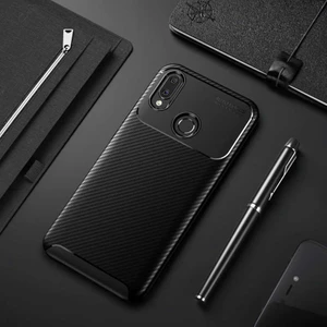 Huawei Honor Play Kılıf Karbon Koruyucu Yumuşak Silikon Nero Kapak