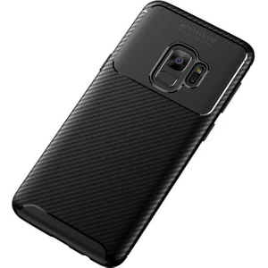 Samsung Galaxy S9 Kılıf Karbon Koruyucu Yumuşak Silikon Nero Kapak