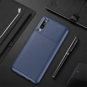 Samsung Galaxy A70 Kılıf Karbon Koruyucu Yumuşak Silikon Nero Kapak
