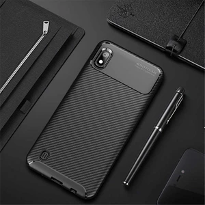 Samsung Galaxy A10 Kılıf Karbon Koruyucu Yumuşak Silikon Nero Kapak