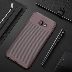 Samsung Galaxy J4 Plus Kılıf Karbon Koruyucu Yumuşak Silikon Nero Kapak