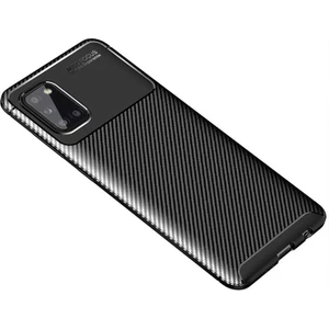 Samsung Galaxy A31 Kılıf Karbon Koruyucu Yumuşak Silikon Nero Kapak
