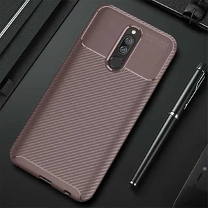 Xiaomi Redmi 8 Kılıf Karbon Koruyucu Yumuşak Silikon Nero Kapak