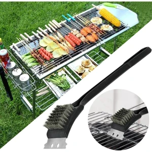 Mangal Bbq Izgara Temizlik Fırçası Paslanmaz Çelik Temizlik Fırçası