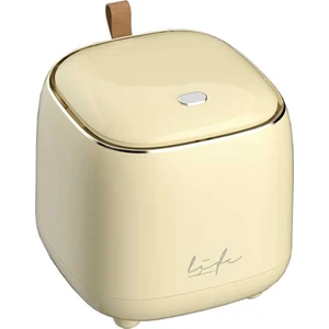 Sant Kuee  Tezgah Üstü Çöp Kovası, Pres Kapaklı Çöp Kovası, 0,5 Galon/1,5 Litre Çöp Sepeti Çöp Kovası Dispenseri,krem Sarısı (Yurt Dışından)