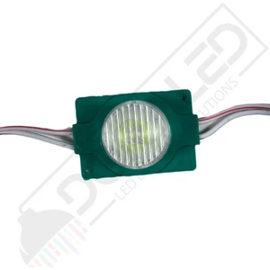 Dora Led 12 Volt Yeşil 1,5 Watt Tekli Lensli Mercekli Reklamcı Modül IP65 (10 Adet)