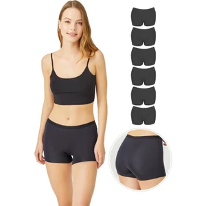 Basic Lazer Kesim Dikişsiz Kadın Boxer Külot 6'lı Paket