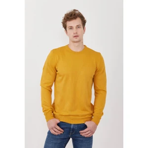 Mentality 3175 Bisiklete Yaka Hardal Triko