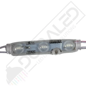 Dora Led Samsung 3'lü Led Modül 12 Volt Beyaz -10 Adet