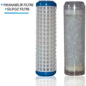 Daire Bina Sayaç Girişi 2 Aşama Yedek Filtre Setleri Kaba Toz Tortu ve Kireç Önleyici Set